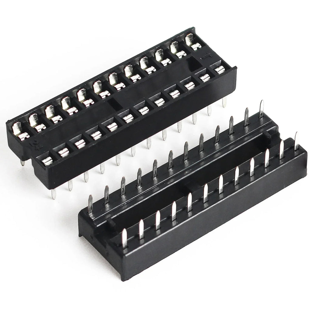 10pcs IC seat 6P/8P/14P/16P/18P/20P/24P/28P DIP IC Sockets Adaptor Solder Integrated Circuits Sockets Electronic Component