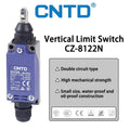 CNTD CZ-8122N Travel Switch Double Circuit Type Waterproof High Mechanical Strength IP65 10A 380V Vertical Limit Switch