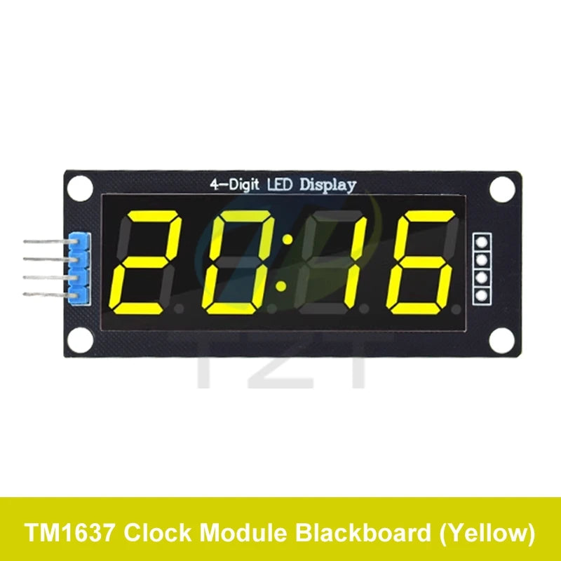 TM1637 LED Display Module for Arduino 4 Digit Tube 7 Segment 0.56 inch Time Clock Indicator Module Red Blue Green Yellow White