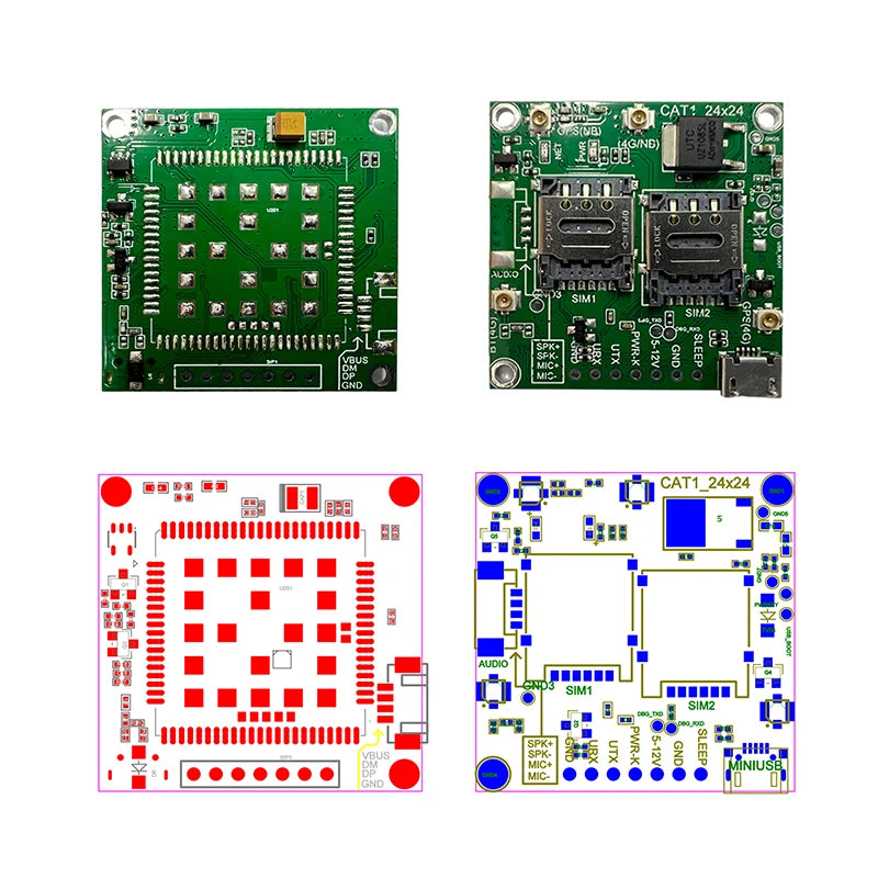 HAISEN SIMCOM SIM7000G Core Board LPWA NBIOT CATM GPS Development Board Module Modem SIM7000