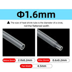 1~10m 3:1 Heat Shrink Tube With Glue Clear 1.6 - 39mm Dual Wall Adhesive Lined Polyolefin Shrinkin ﻿Wrap Cable Protect Sleeving