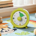 60 Minutes Visual Timer Ultra Silent Visualization Countdown Alarm Clock Self-discipline Round/Square Kitchen Timer