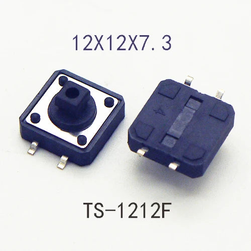 10 Sets Momentary Tactile Button 4PIN SMT/DIP 12X12mm H=9.8/9/16.8mm With Cap Tact Switch Push Button Switch Micro Key Button
