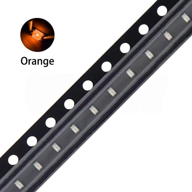100PCS 0603 SMD LED light emitting Diode SMD LEDs Blue Red Yellow Green Warm White Orange UV Pink