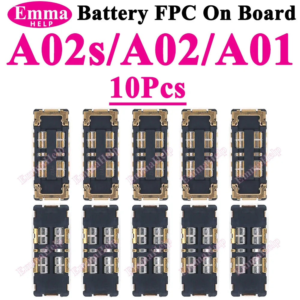10Pcs Battery FPC Connector For Samsung A52 A32 A22 A52s A72 A71 A31 A51 A50s A30s A10 A20 A20e On Board inner Cilp Contact Plug