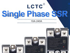 LCTC SSR Solid State Relay 10A 25A 40A 60A 80A 100A 120A 200A 240A Single Phase Control Relay DC TO AC DC TO DC AC TO AC 3-32VDC