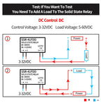 SSR Solid State Relays DC to DC Slim Relay Module 3-32VDC 6A Mini Relay Non-contact DIN Rail Relay SSR-41FDD