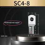5Pcs-10Pcs Sc Type Cable End Terminal Sc1.5 Sc4 Sc6 Sc10 Sc16 Sc25S Sc50 Sc70 C95 Sc120 Sc150, Bare Copper Battery Block Terminals