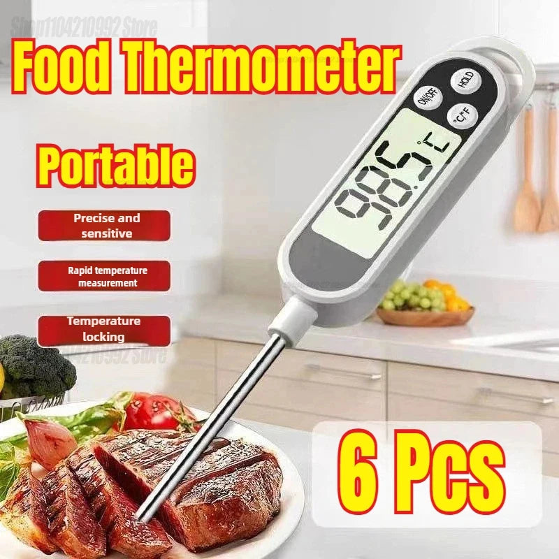 Probe Type Food Thermometer Kitchen Digital Thermometer For Meat Milk Cooking Food BBQ TP300 Electronic Temperature Gauge Tool