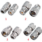 4 Piece SMA BNC UHF To SMA MCX MMCX BNC TNC UHF SO239 PL259 N F Type SMB RF Coaxial Coax Adapter Connector Combination