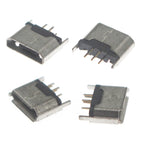50pcs/100pcs Vertical MICRO Usb 5pin female socket seat jack Direct plug in Usb connector charging port sock power plug diy