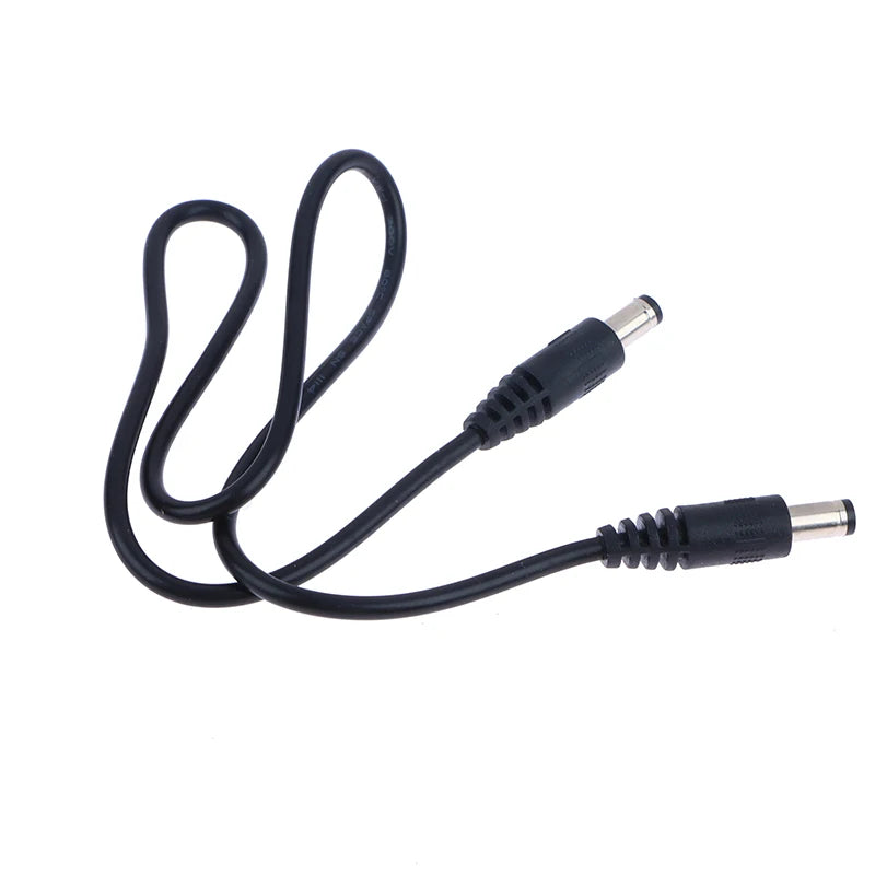 Durable DC Power Plug 5.5 X 2.1mm Male To 5.5 X 2.1mm Male CCTV Adapter Connector Cable 12V 10A Power Extension Cords 0.5m