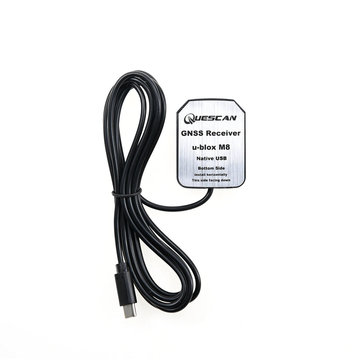 QUESCAN Windows Android USB Type C GPS Receiver 10Hz GPS GLONASS Galileo BeiDou Type-C GNSS Antenna Module NMEA M8N UBX-M8030-KT
