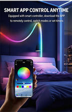 360 Glow Round RGB Neon LED Woven Strip Light 24key Bluetooth APP Remote Control 5V USB WS2812B Music Sync Waterproof Rope Decor