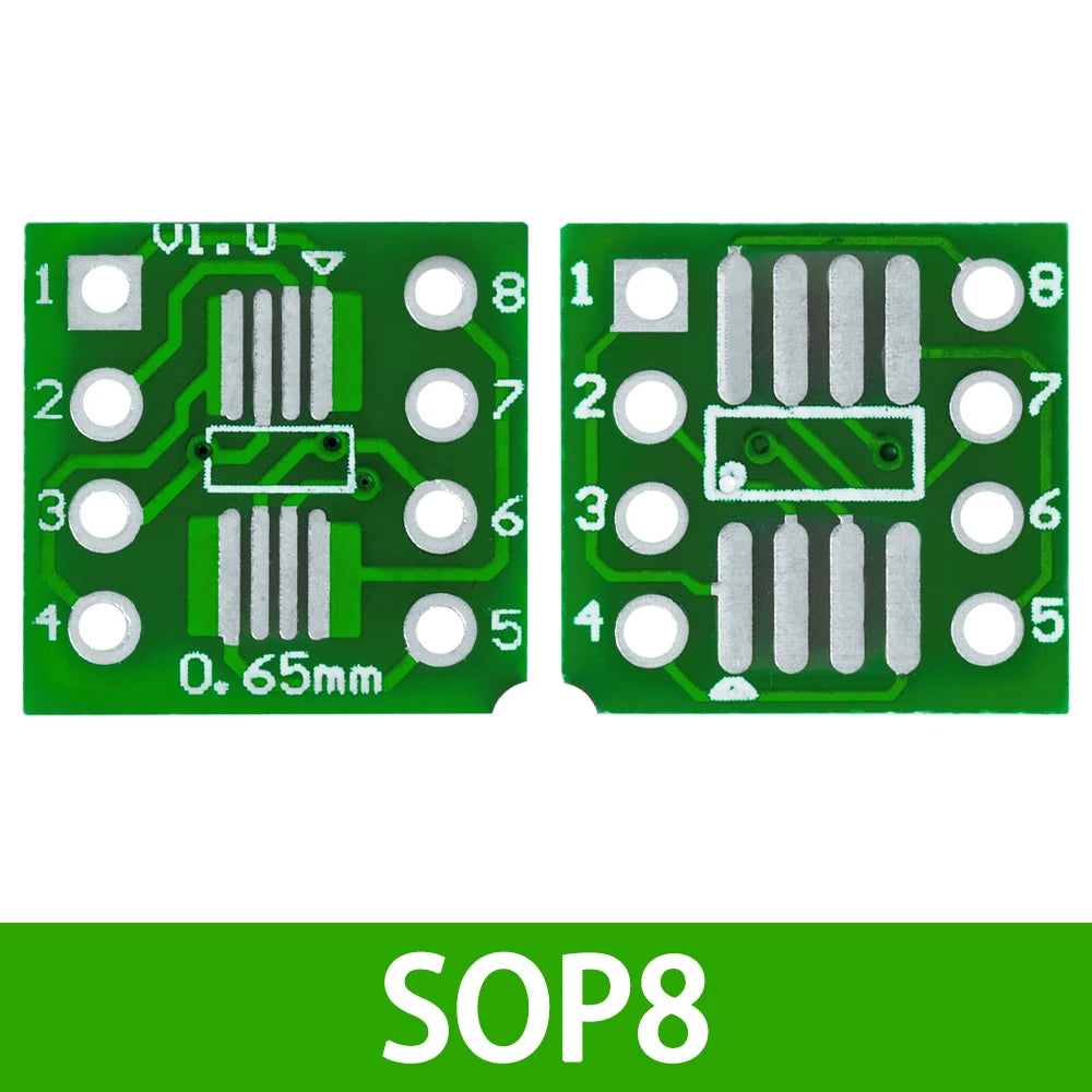 10PCS PCB Board Kit SMD Turn To DIP Adapter Converter Plate SOP MSOP SSOP TSSOP SOT23 8 10 14 16 20 28 SMT To DIP