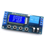 6-30V Micro USB Digital LCD Display Time Delay Relay Module Control Timer Switch Trigger Cycle Module XY-LJ02