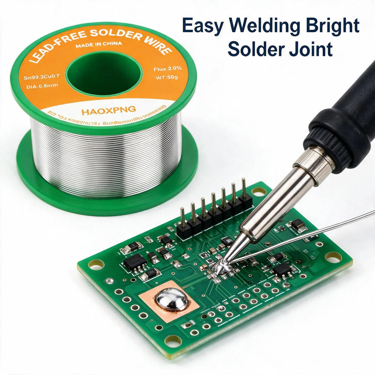 Lead-free No-clean High Purity Solder Wire Tin Melting Point 217 Degrees Solder Wire for Electronic Repair Sn99.3cu0.7