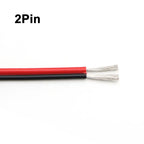 22AWG 20AWG 18AWG LED Extension Cord 2/3/4/5/6Pin RGB Flexible Electrical Connection Cable for LED Strip Lights Auto Lamp Driver