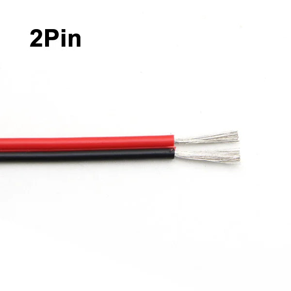 22AWG 20AWG 18AWG LED Extension Cord 2/3/4/5/6Pin RGB Flexible Electrical Connection Cable for LED Strip Lights Auto Lamp Driver