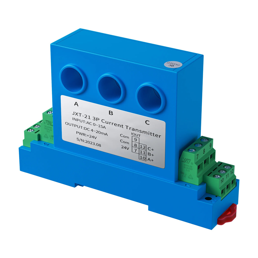 3 Phase AC Current Sensor 4-20mA 0-10V RS485 AC Current Transducer 0-10A 0-25A 0-35A AC Current Sensor Transmitter