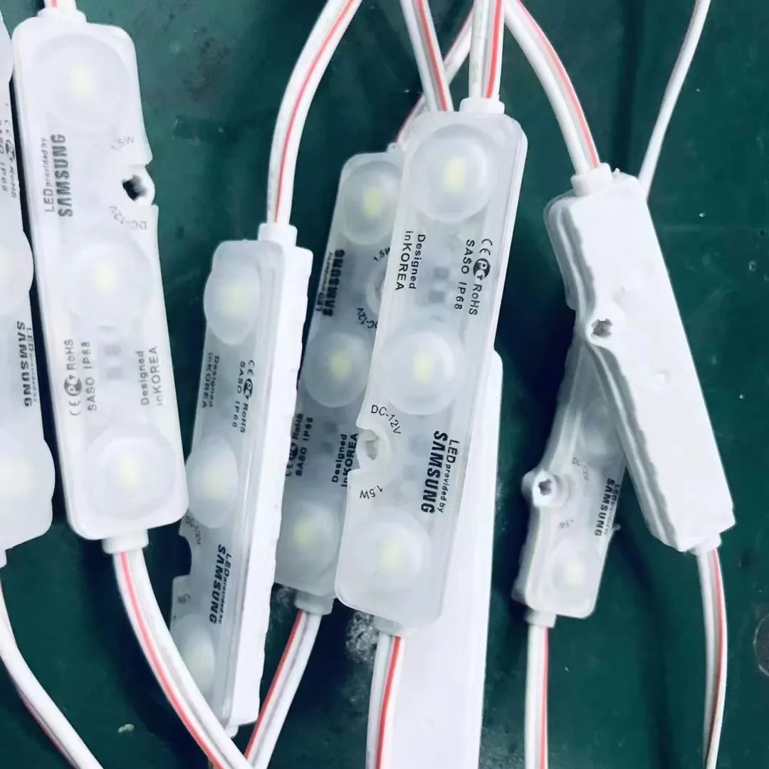 10pcs DC12V 5730 3 LED Module Light Injection Waterproof IP68 Cool / Warm White for Advertisement Shop Signboard Lighting Decor