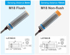OMCH Capacitive Proximity Sensor LJC 12 18 30MM Detection Distance 2/5/10/20MM PNP NPN NO NC Cylindrical Proximity Sensor Switch