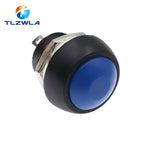 1PCS DIY Mini 12mm Momentary Waterproof Push Button Switch Horn Blue White Green Red Yellow Black 1A 250V Self-reset