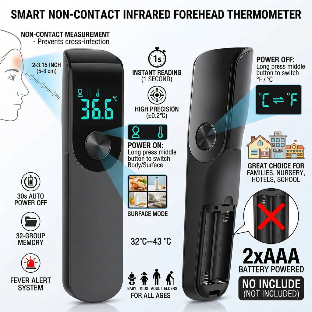 Digital Blood Pressure Monitor Wrist Tensiometer Electronic Sphygmomanometer Tonometer Or LCD Forehead Digital Thermometer