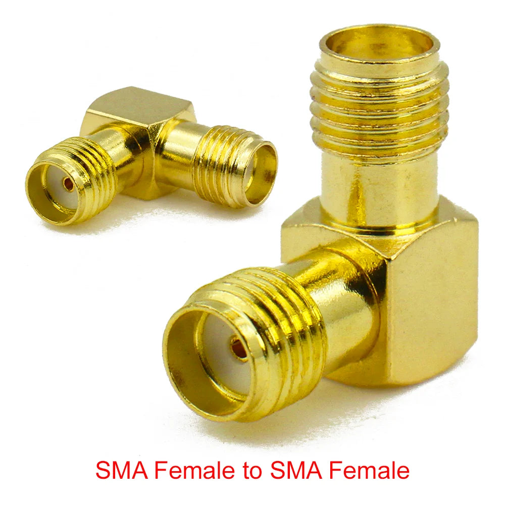 Connector SMA to SMA/ RP-SMA to SMA / RPSMA Male Plug & Female Jack Slide-on Straight RF Coax Adapter Connector for WIFI Antenna