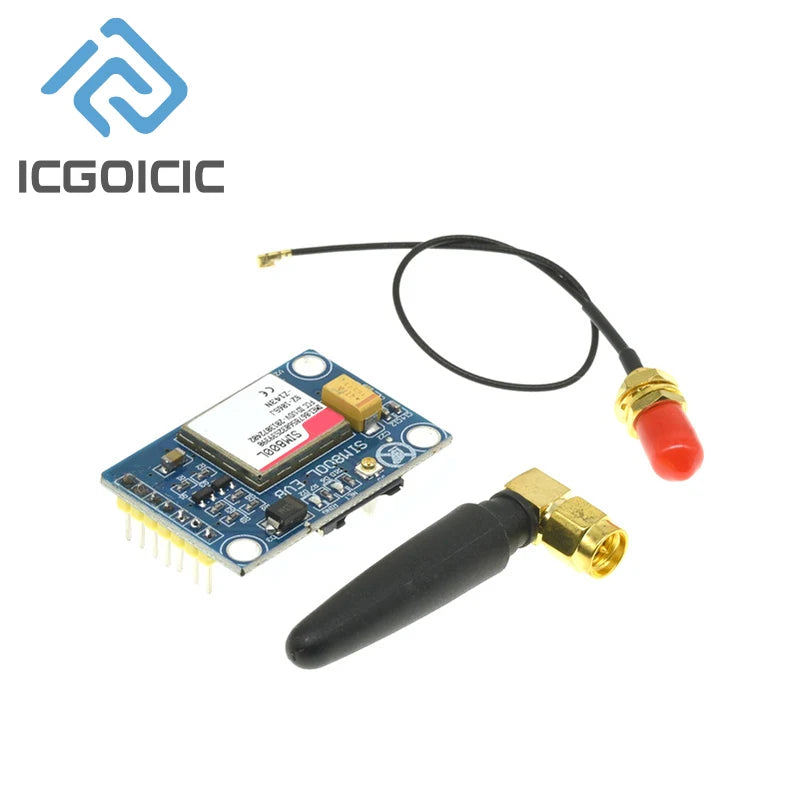 SIM800L V2.0 5V Wireless GSM GPRS MODULE Quad-Band W / Antenna Cable Cap