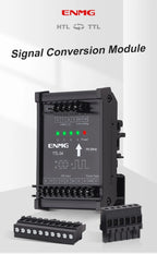 ENMG Differential Signal Converter TTL to HTL Differential to Open Collector Single-Ended Pulse NPN PNP Compatible 5V to 24VDC.