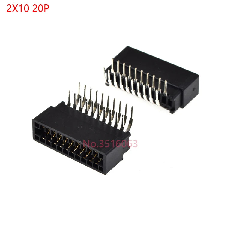 5pcs Right Angle Edge Card Connector Slot 2.54 mm Pitch 8/10/12/16/18/20/28/30/36/40/50/60/72/80/98 Pin PCB Gold Finger Socket