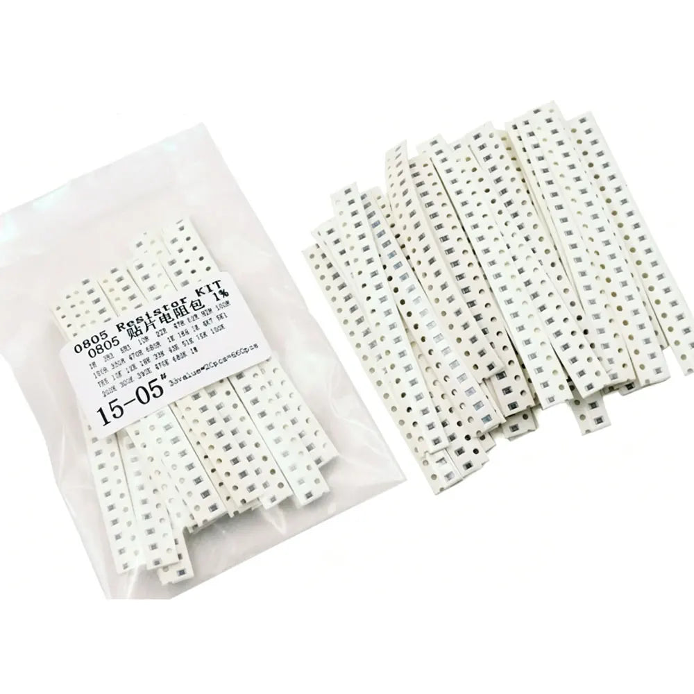 0201 0402 0603 0805 1206 1210 2512 Resistor Kit  33 ValuesX20=660PCS Pack Sample Kit Assorted 1K 10 150R 330 470 1.8 3 4.7k 5.1k