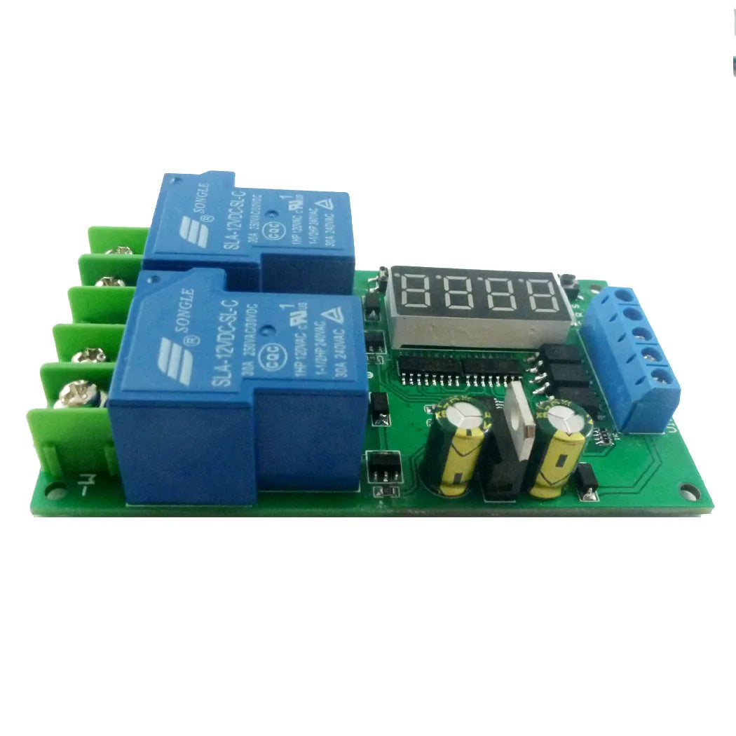 30A Motor Controller Relay Board 12V DC AC Forward Reverse Switch with Automatic Delay Timer