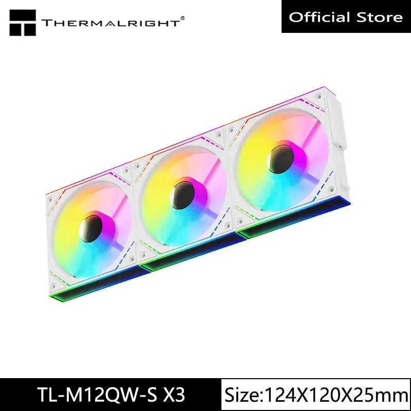 Thermalright TL-M12Q  Computer case cooling fan, wireless splicing/infinity frame/high performance fan