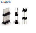 10pcs/100pcs 2.54mm 2x15P/25P/40P L30mm SMD Breakable Male Pin Header Dual Row Double Plastic Rohs Gold SMT PCB Board Spacer