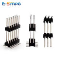 10pcs/100pcs 2.54mm 2x15P/25P/40P L30mm SMD Breakable Male Pin Header Dual Row Double Plastic Rohs Gold SMT PCB Board Spacer
