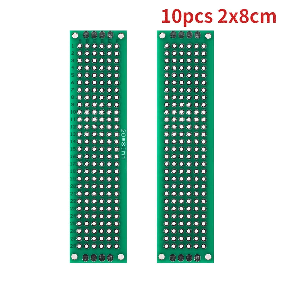 4PCS-40PCS Universal PCB Prototype Board Green Double Sided 2x8 3x7 4x6 5x7 7x9CM Protoboard Breadboard DIY Electronic Kit
