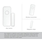 HIVA Wireless Magnetic Door & Window Sensor EV1527 Coding Mode RF 433MHz for Home Security Alarm System Home Burglar Alarm Kits