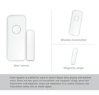 HIVA Wireless Magnetic Door & Window Sensor EV1527 Coding Mode RF 433MHz for Home Security Alarm System Home Burglar Alarm Kits