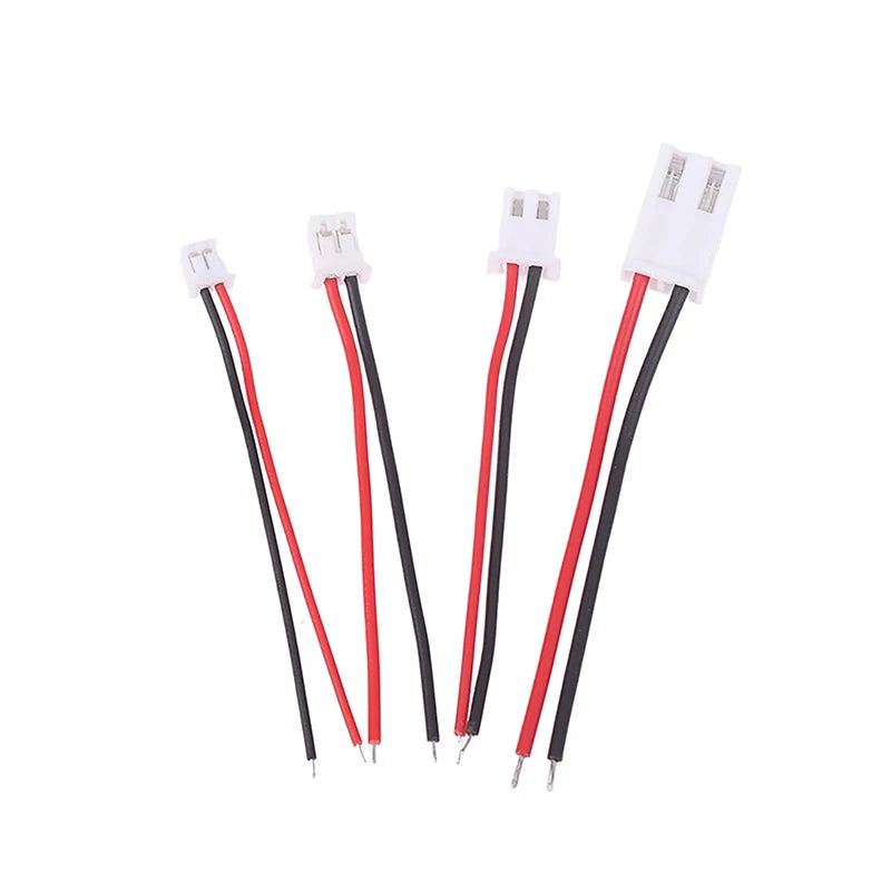 /KQM/10pcs Small Mini Connector Jst 1.0/1.25/1.5/2.0/2.54/3.96mm Ph 2.0mm Xh 2.54mm 2 Pin Male Female Plug Jack Cable Wire
