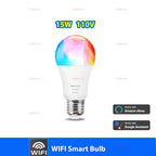 Bluetooth/WiFi LED Light Bulb E27 15W 20W 110V 220V RGB RGBCW Dimmable Led Bulbs Led Lamp For Alexa Google Home Tuya Smart Life