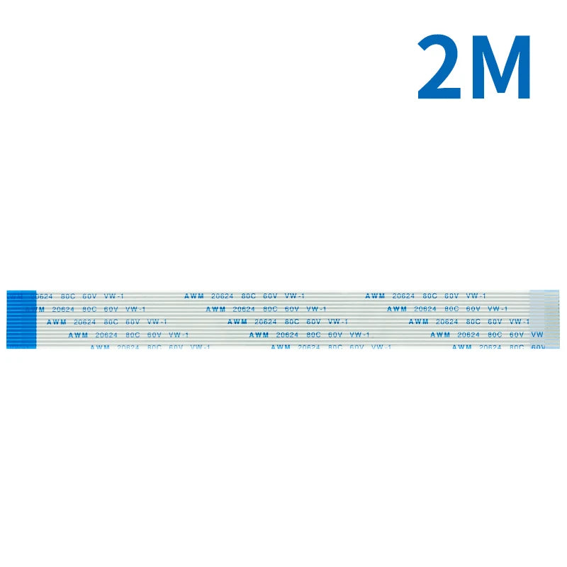 Flexcable for Raspberry Pi Model B+ 2M 1M 50CM 30CM 15CM 15 Pins Ribbon Flex Cable 15CM-200CM FFC 1.0mm AWM 20624 80C 60V VW-1