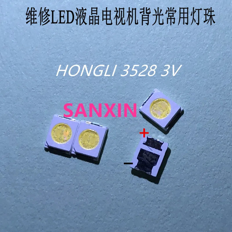 1000pcs 2835 3528 repair LED LCD TV backlight beads MX SEOUL JF 1W-2W 3V 6V cold white light commonly used