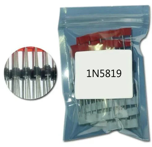 100PCS 1N5819 DO-41 IN5819 1A 40V 5819 SCHOTTKY DIODE