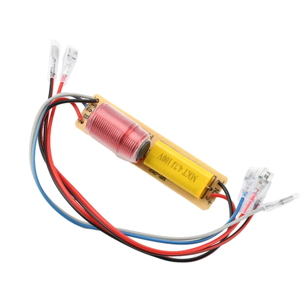 80W 2 Way Hi-Fi Audio Treble Bass Frequency Divider DIY Stereo Sound Speaker for Car A-pillar High-low Frequency Modification