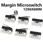20PCS 3Pins 1A 125V Mini Micro Limit Switch Terminals SPDT Roller Arc Lever Snap Action Push Micro Mouse Switches C NO NC PCB