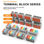 5Pcs DF-2604D Mini Docking Quick Wire Connector Male Female Universal Compact Push-in Butt Conductor Terminal Block 32A 250V