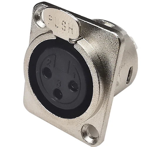 2/5/10pcs XLR Female Male Jack 3 Pin Panel Mount Jacks Connector Copper Contact XLR Metal Socket Audio Microphone Connectors