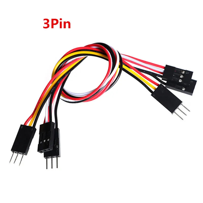 10PCS 2.54MM Pitch Wire Dupont Line Female to Female 1P2 3 4 5 6 Pin Dupont Cable Connector JUMPER Cable Wire for PCB 3D Printer